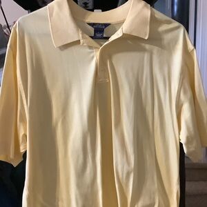Brooks Brothers Classic Butter Yellow golf Polo Shirt‎